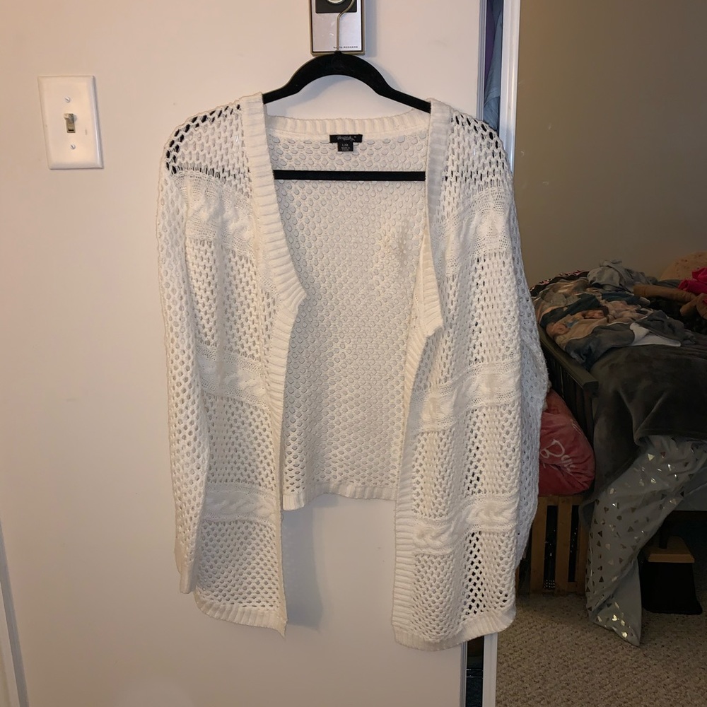 White Knitted Cardigan
